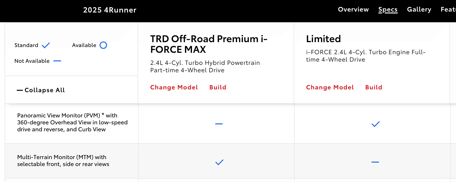 2025 4runner 6th gen Changes to the 2026 4Runner vs. the 2025 (standard trailer brake controller, sound dampening (hood & engine bay), interior door panel filler/rubber Screenshot 2026-01-14 at 08.56.57