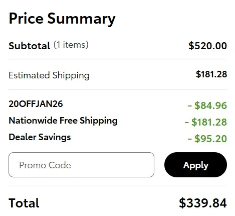 2025 4runner 6th gen 20% sale on OEM Toyota parts until 1/20/26 Front Skid Plat