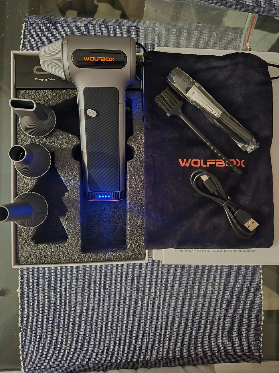 2025 4runner 6th gen Wolfbox compressed air duster blower (MF200) review 20260115_185934