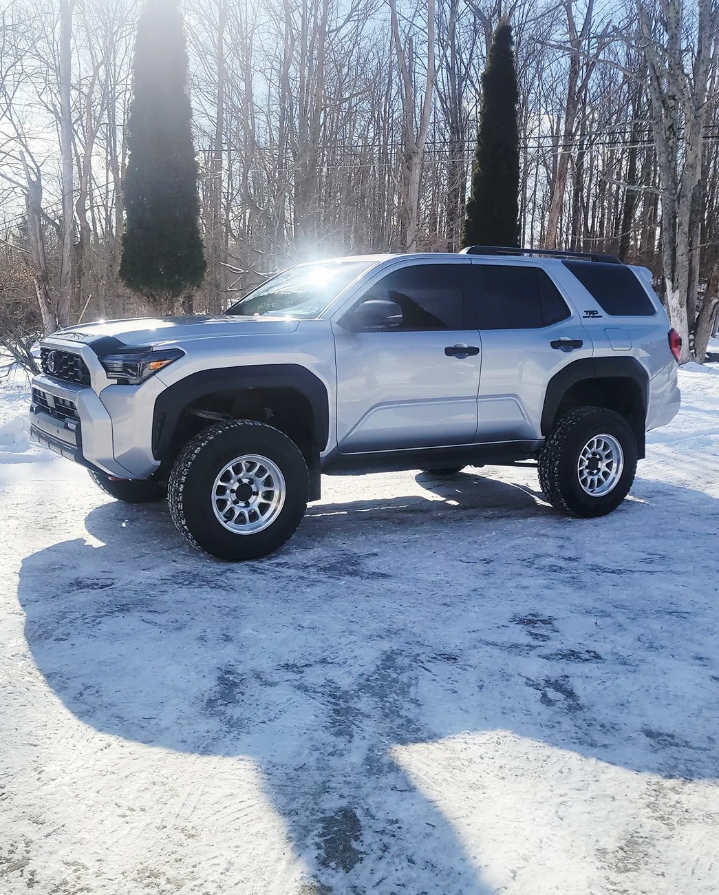 2025 4runner 6th gen 2025 4runner iron man 3" lift kit raceline 958mc 17x8.5 0 offset 285 70 17 ark mudflaps and crash bracket delete 20260120_122825(1)