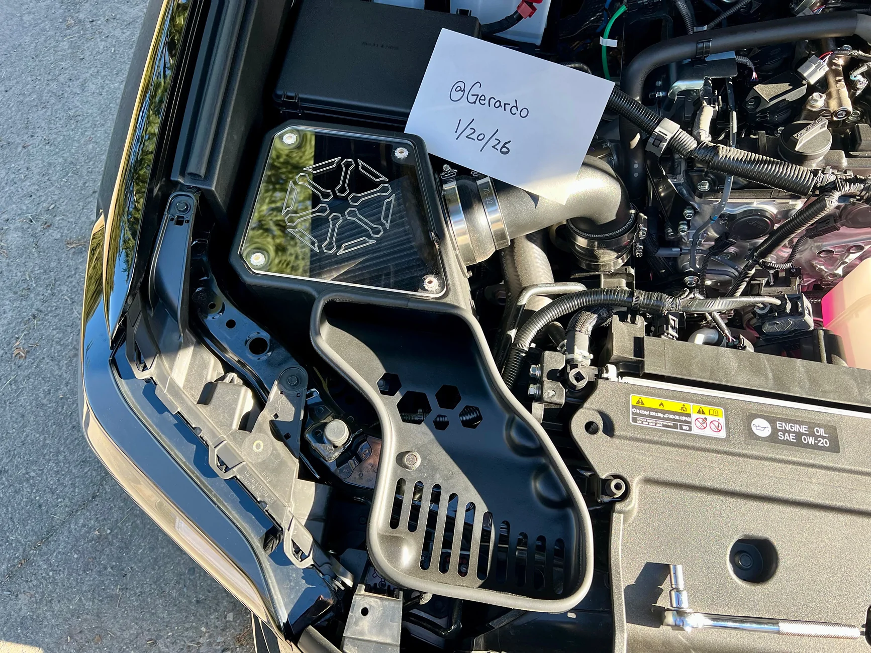 2025 4runner 6th gen WTS: SXTH Element Intake + TrailSHIELD Dust Guard Air Filter Cover IMG_9170