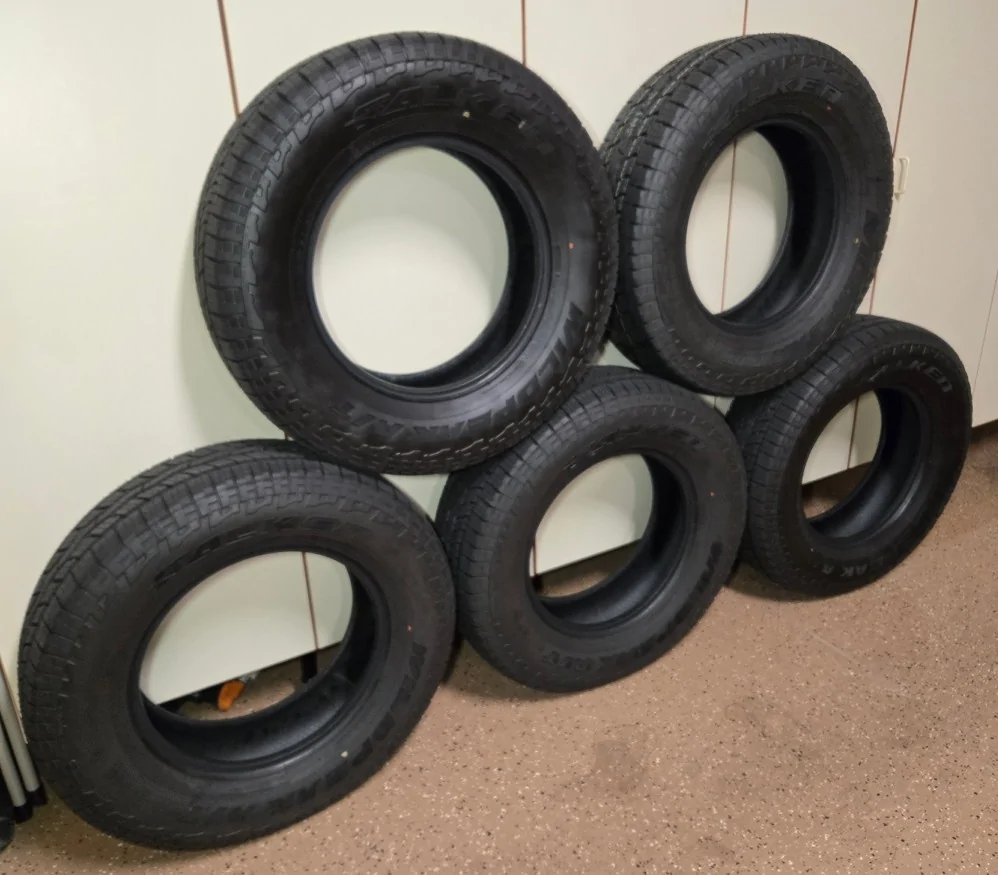 2025 4runner 6th gen WTS: 2026 TRD ORP stock tires (5) Faulken Wildpeak A/T AT3W A 265/70 R18 - 99 miles Five Tires