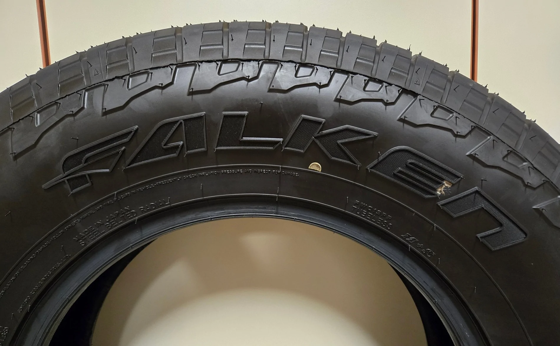 2025 4runner 6th gen WTS: 2026 TRD ORP stock tires (5) Faulken Wildpeak A/T AT3W A 265/70 R18 - 99 miles Tire Side 2