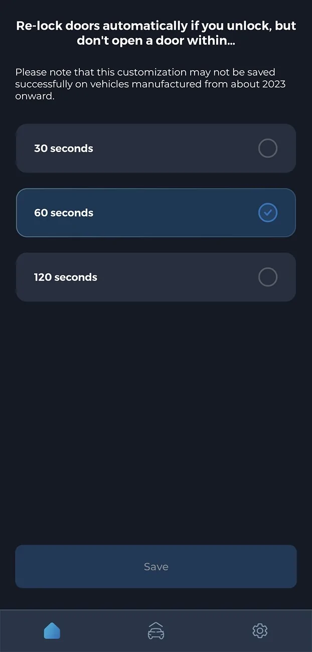 2025 4runner 6th gen Hands Free Close & Lock Walk Away Proximity Locking Screenshot_20260122_151617_Carista