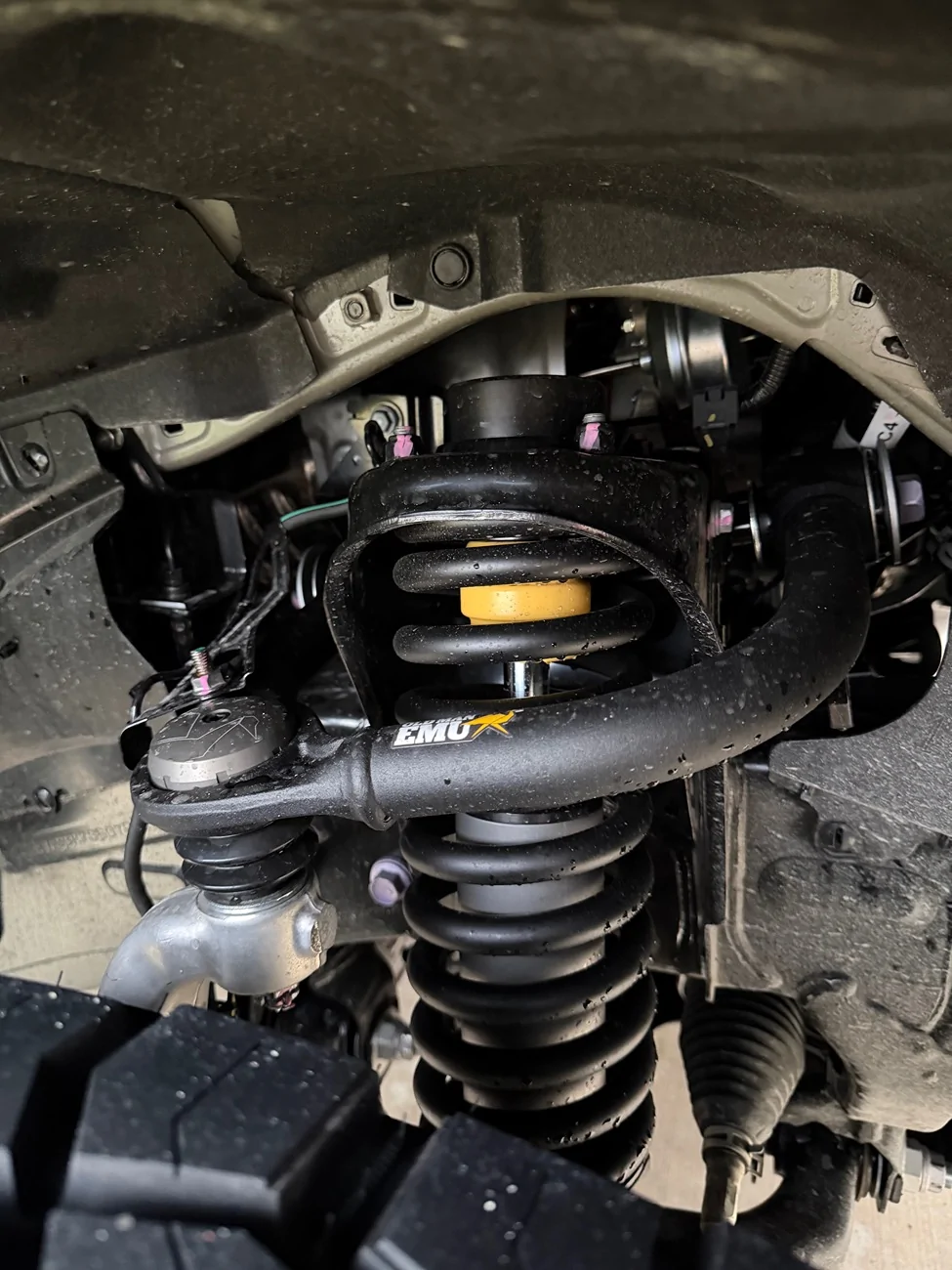 2025 4runner 6th gen OME MT64 shocks (2.5 inch lift) + 35" inch Nitto Grappler + 0 offset Method 312 bronze wheels on 2025 ORP build IMG_5785