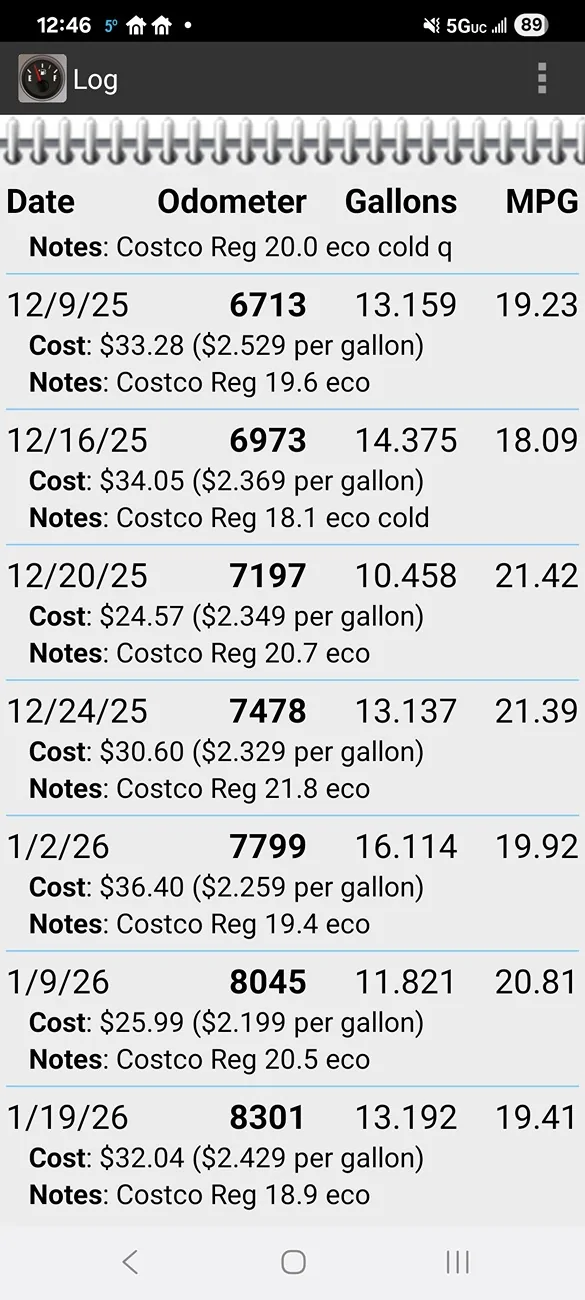 2025 4runner 6th gen Hybrid Real World MPG (iForce Max) - post your model, specs, general driving conditions, results: Screenshot_20260123_124602_FillU