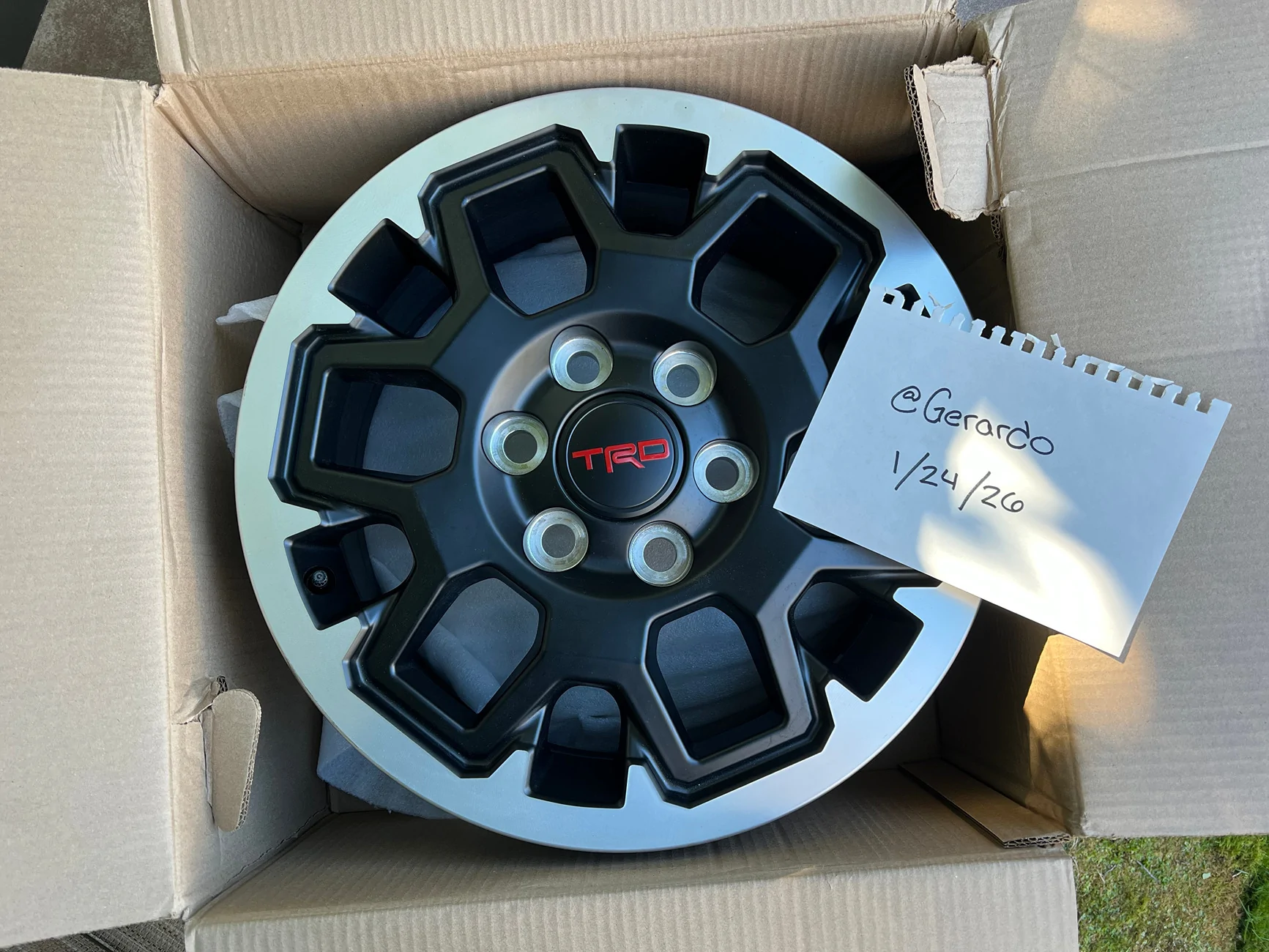 2025 4runner 6th gen WTS: TRD Offroad 18-inch OEM Alloy Wheel (Single) IMG_9225