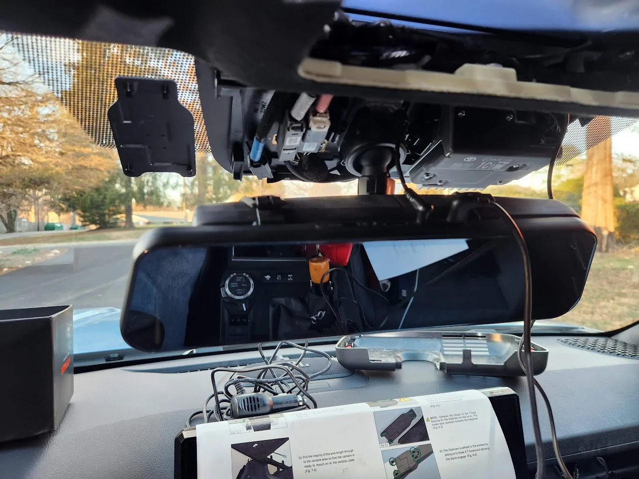 2025 4runner 6th gen WolfBox G900 Tri-Pro Rear Mirror Camera - MikeD's Install Experience & Review 20251220_161308