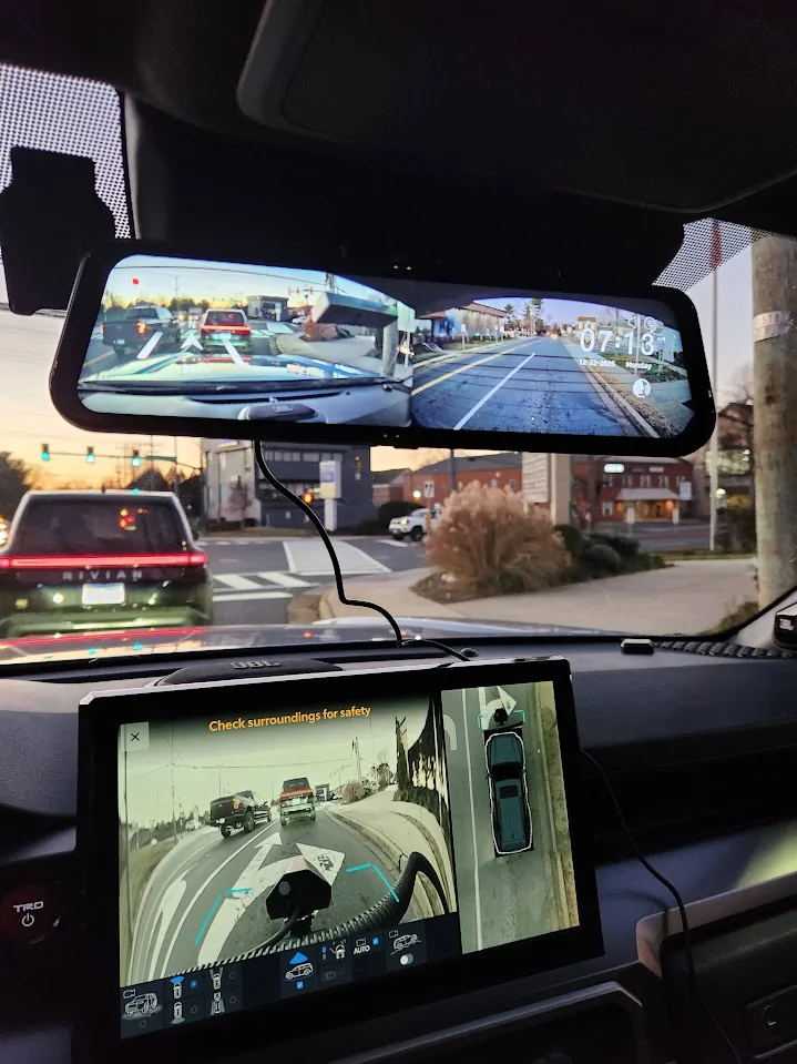2025 4runner 6th gen WolfBox G900 Tri-Pro Rear Mirror Camera - MikeD's Install Experience & Review 20251222_071313