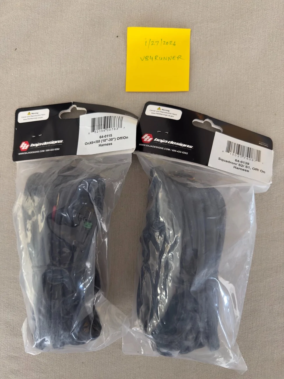 2025 4runner 6th gen FS: Baja Designs wiring harnesses, connectors: FREE IMG_7212