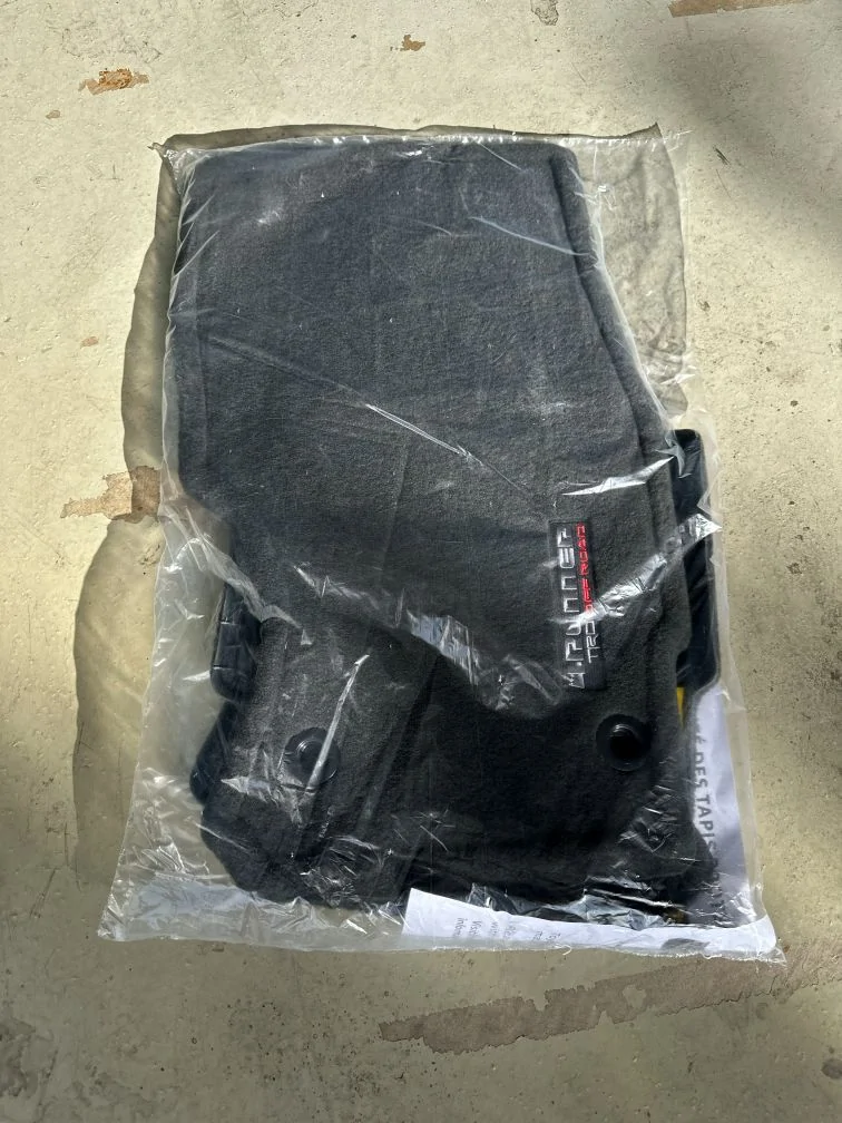 2025 4runner 6th gen Factory roof rack with crossbars, air dam, stock floor mats, rear tow hook for sale 2025 4Runner_Factory Floor Mat_1