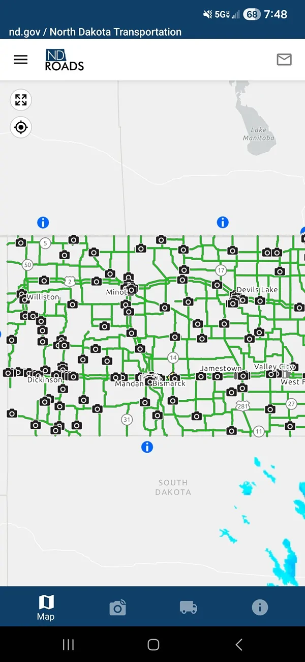 2025 4runner 6th gen Weather Map Screenshot_20260128_074801_NDRoads