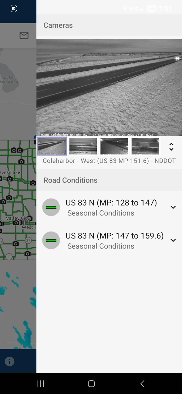 2025 4runner 6th gen Weather Map Screenshot_20260128_075102_NDRoads