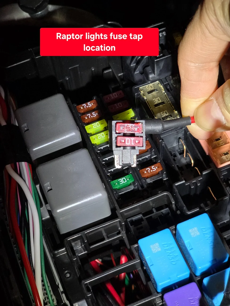 2025 4runner 6th gen Raptor Grille Lights - Which fuse location are you using? 20260129_232731