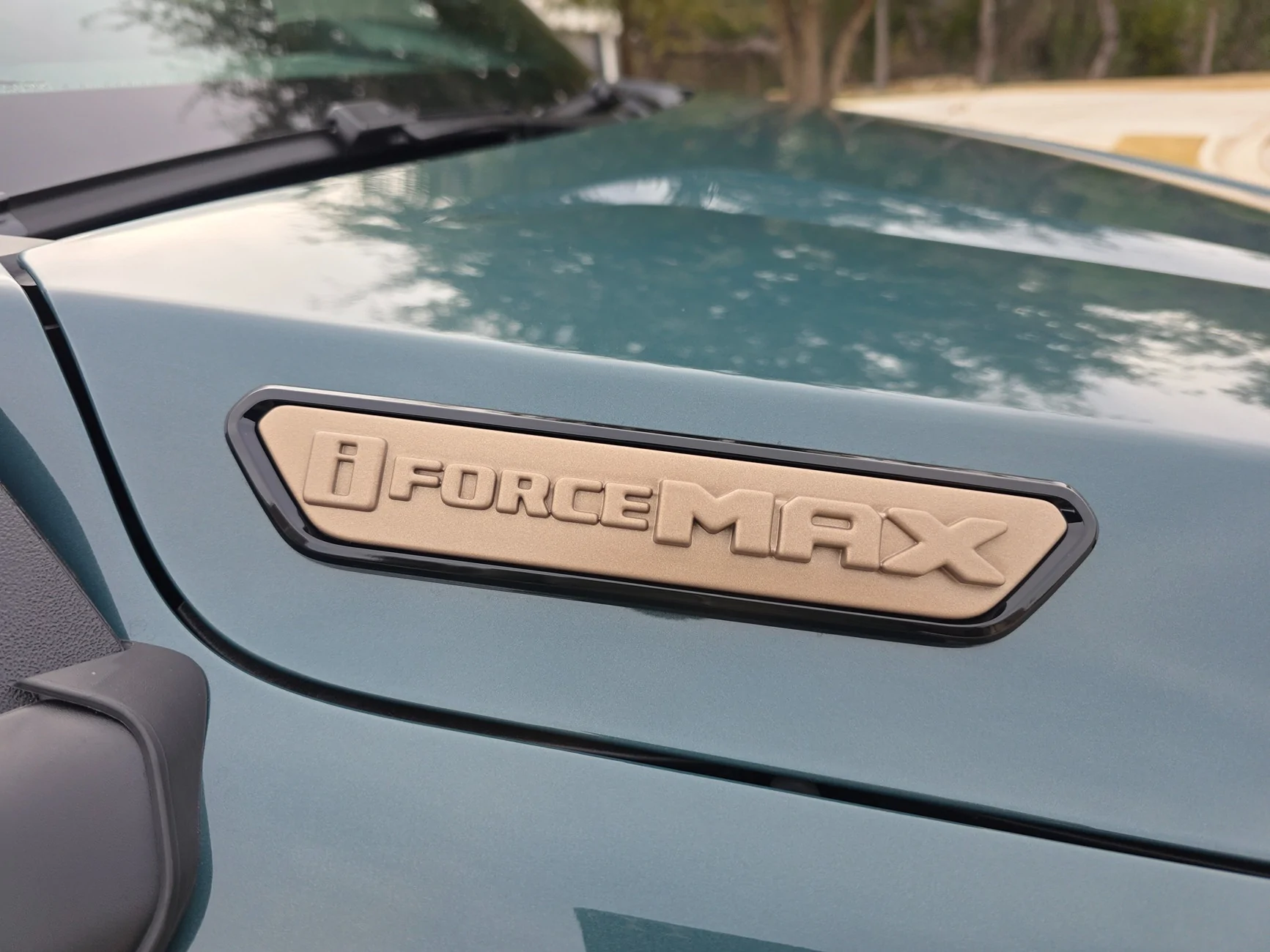 2025 4runner 6th gen OEM Trailhunter Bronze Badge Overlays - Partially Installed (on Hood and Lift Gate) 20260130_155837