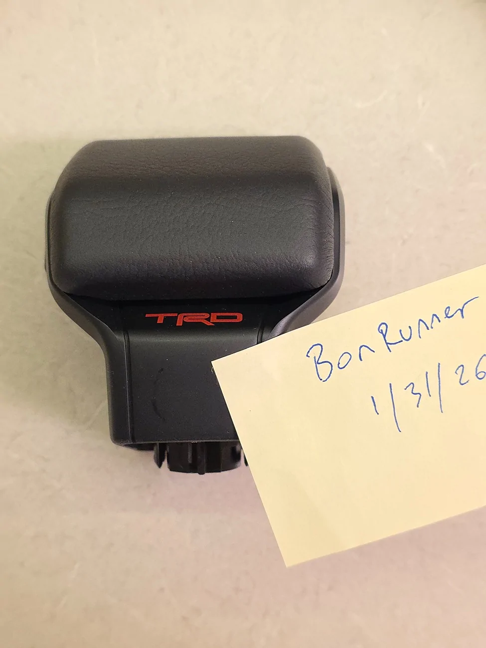 2025 4runner 6th gen FS: OEM TRD Shift Knob (Red letters) 20260130_180244