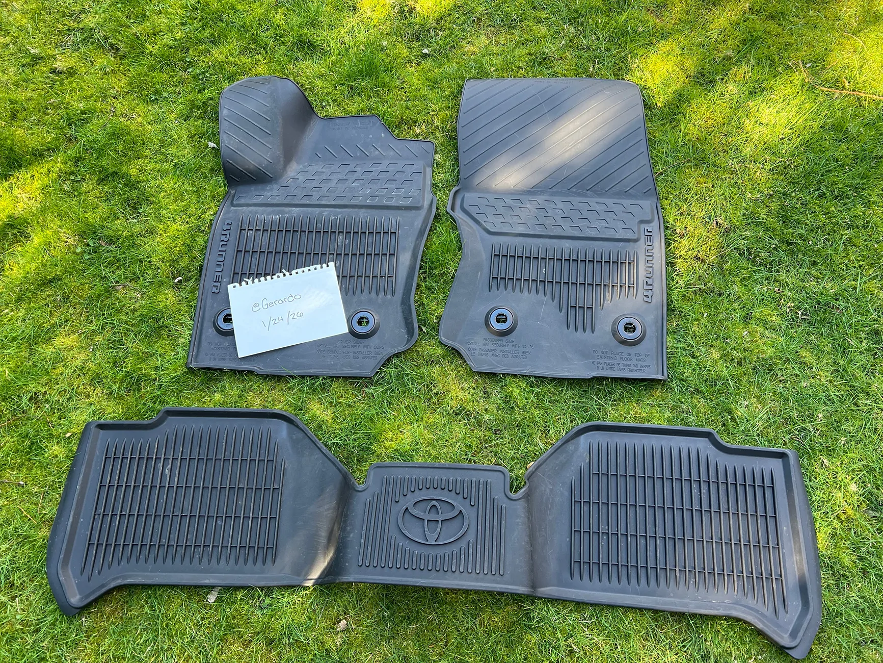 2025 4runner 6th gen WTS: OEM All-Weather Floor Mats IMG_9229
