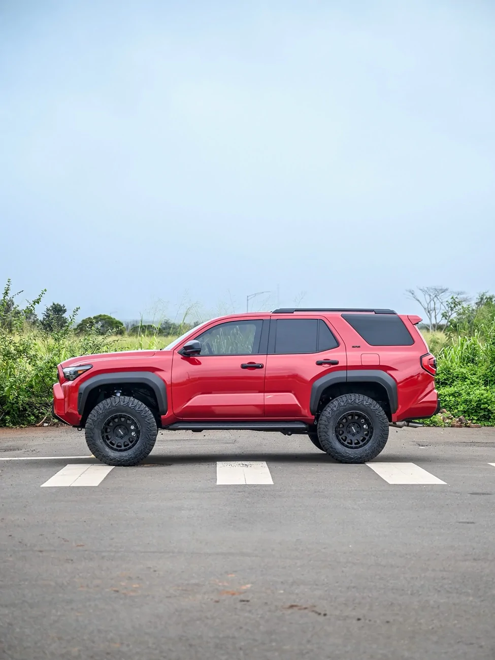2025 4runner 6th gen Supersonic Red SR5 on Method MR305 17x8.5 +25 Offset, Falken RT01 315/70/17, ReadyLift 3" Inch Lift Kit Supersonic Red SR5 Build: Method MR305 17x8.5 +25 Offset, Falken RT01 315:70:17, Ready Lift 3