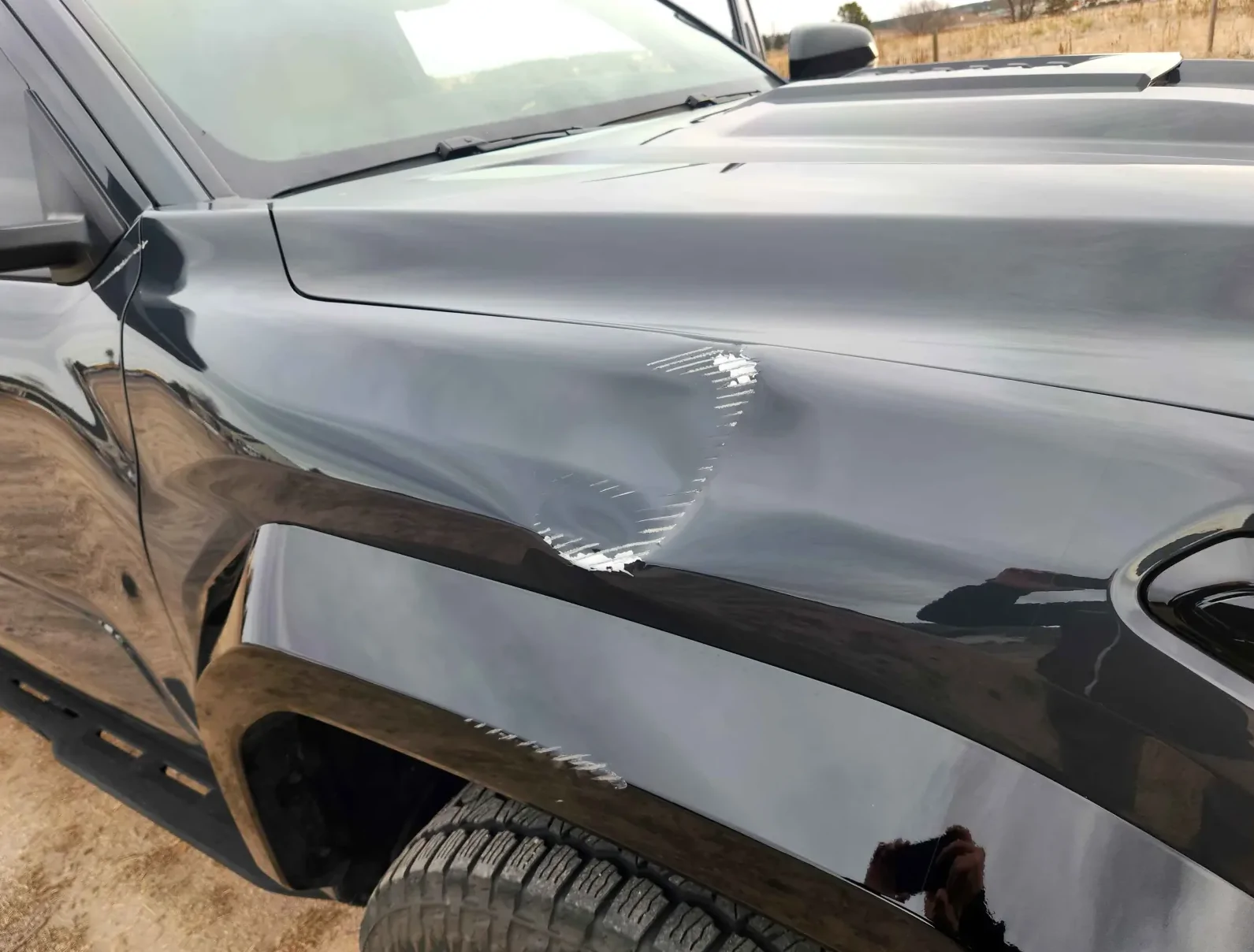 2025 4runner 6th gen Drunk Driver sideswiped me only 600 miles in 😢 1770387578911-h8