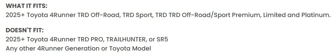 2025 4runner 6th gen Rokblokz Mud Flaps Installed on Trailhunter 20260206_113733
