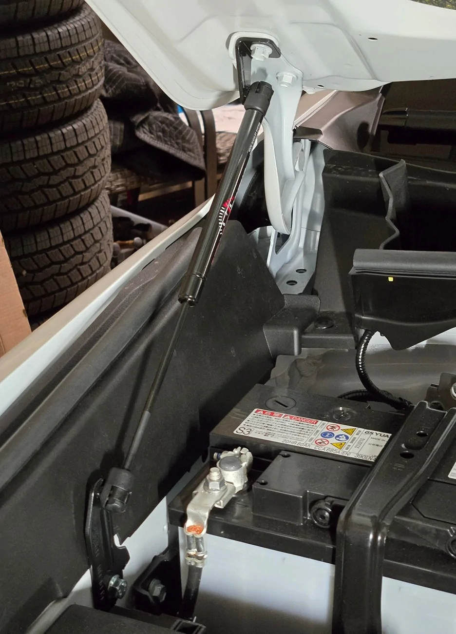 2025 4runner 6th gen Redline Tuning Hood Struts Installed on 2026 ORP Redline Tuning Hood Struts 2