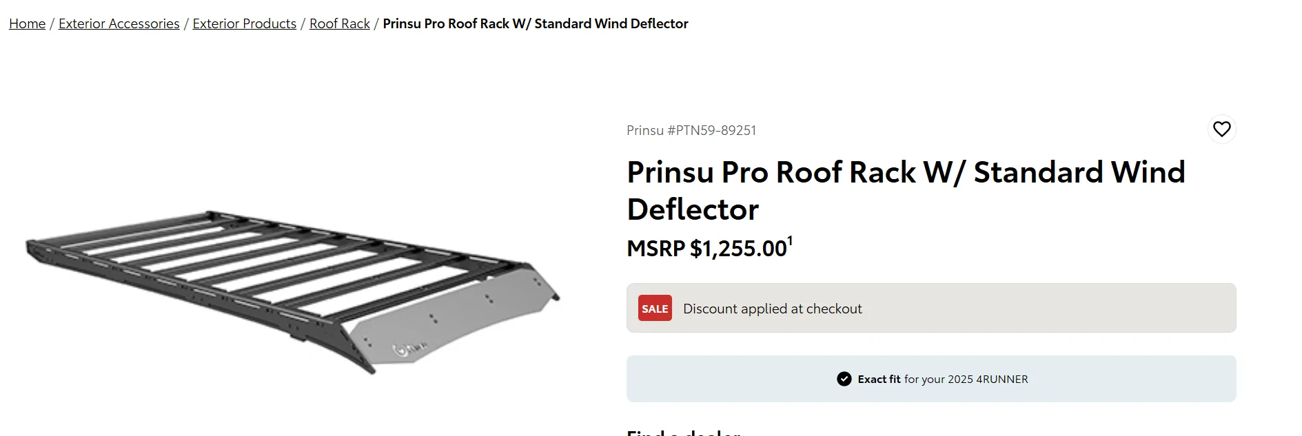2025 4runner 6th gen Toyota OEM Parts sale 15% off until 2/16/26 (Presidents Day Sale) 1770669886392-5f