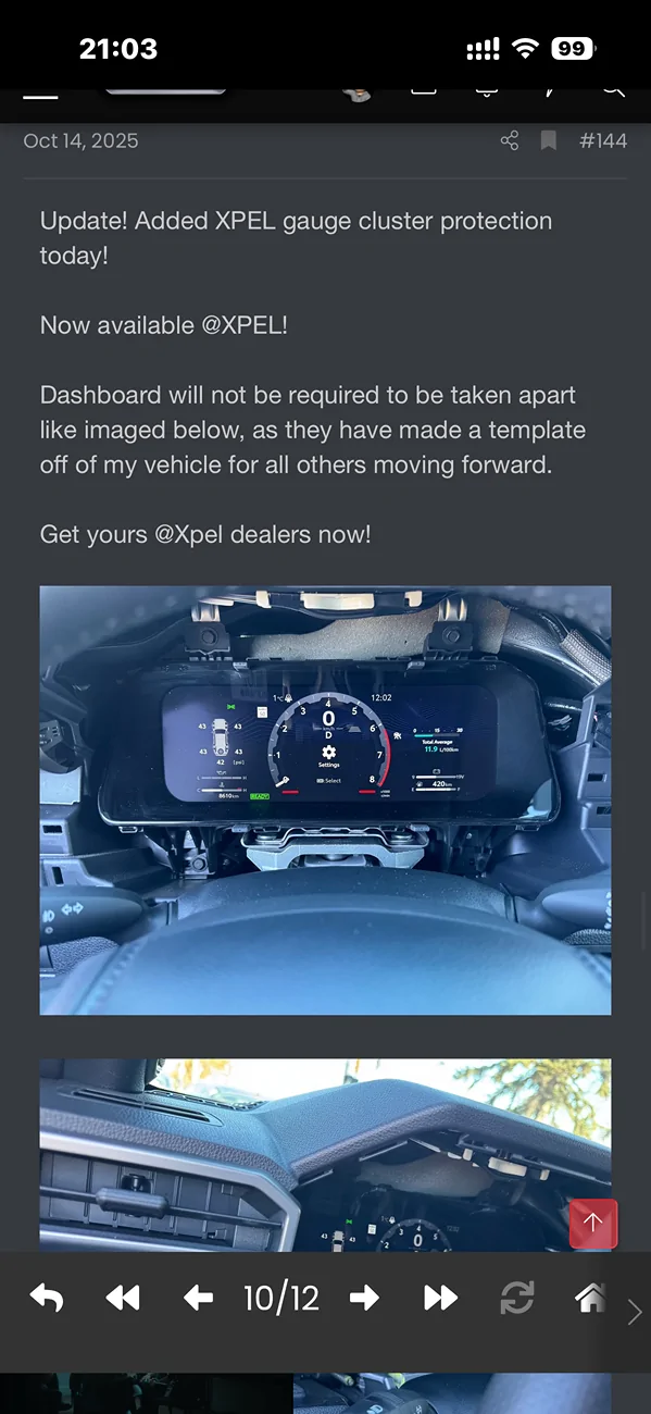 2025 4runner 6th gen Gauge Cluster Plastic Screen / Window / Lens Replacement IMG_2846