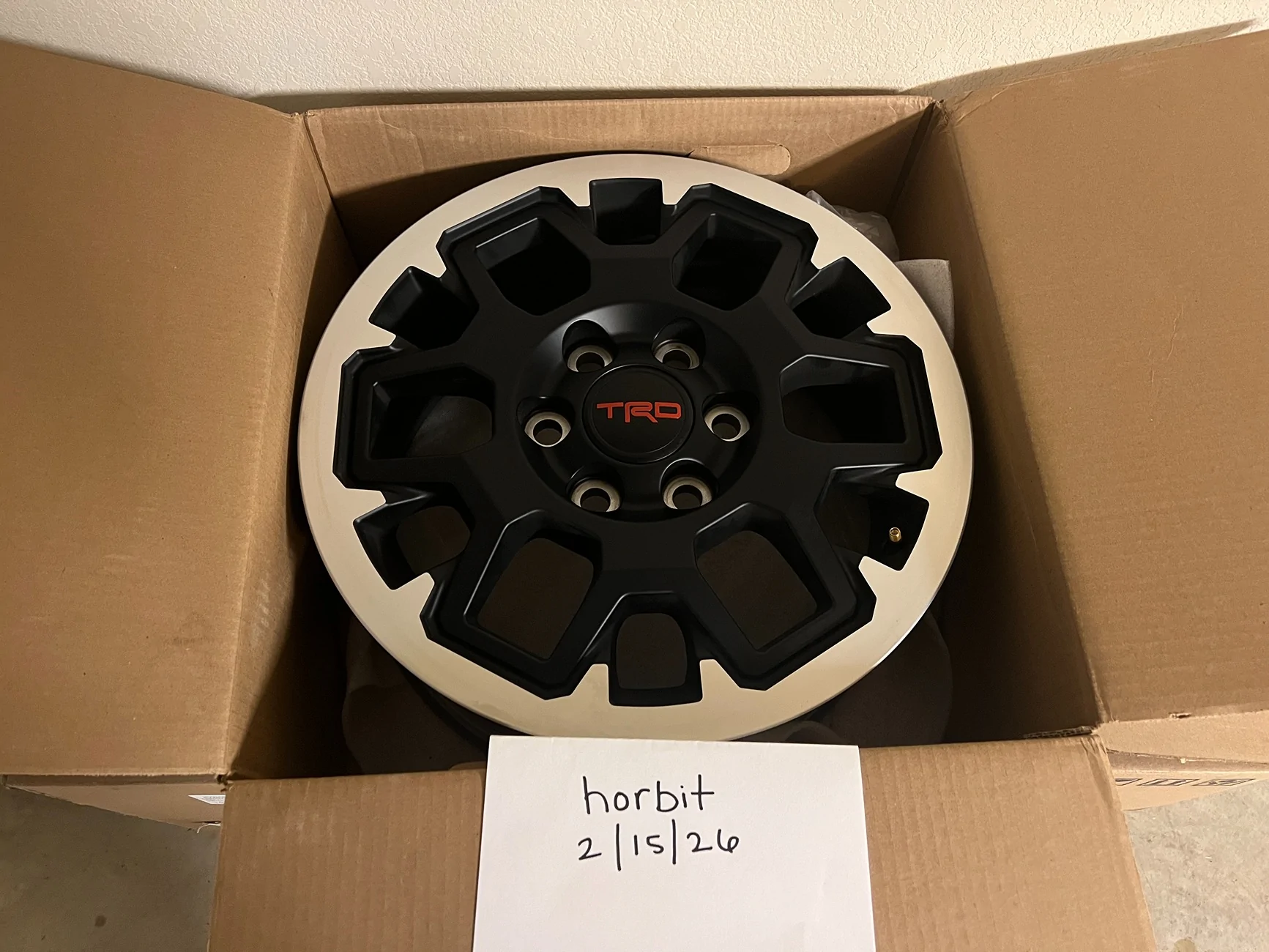 2025 4runner 6th gen WTS: Fort Worth - Five (5) - 18" TRD Off Road Toyota 4Runner Black Machined Factory Alloy Wheels + New Valve Stems IMG_2416