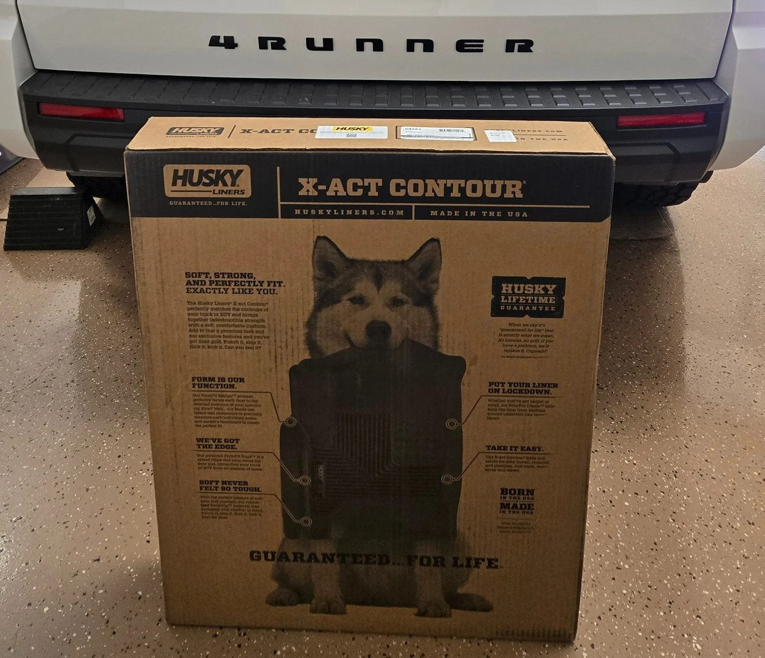 2025 4runner 6th gen Husky X-act Contour Floor Mats Liners installed 2026 ORP (non-hybrid) Husky 01