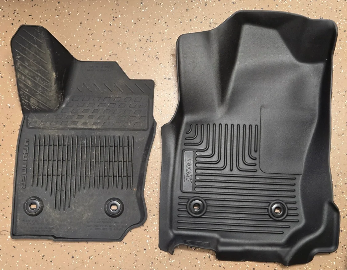 2025 4runner 6th gen Husky X-act Contour Floor Mats Liners installed 2026 ORP (non-hybrid) Husky 04