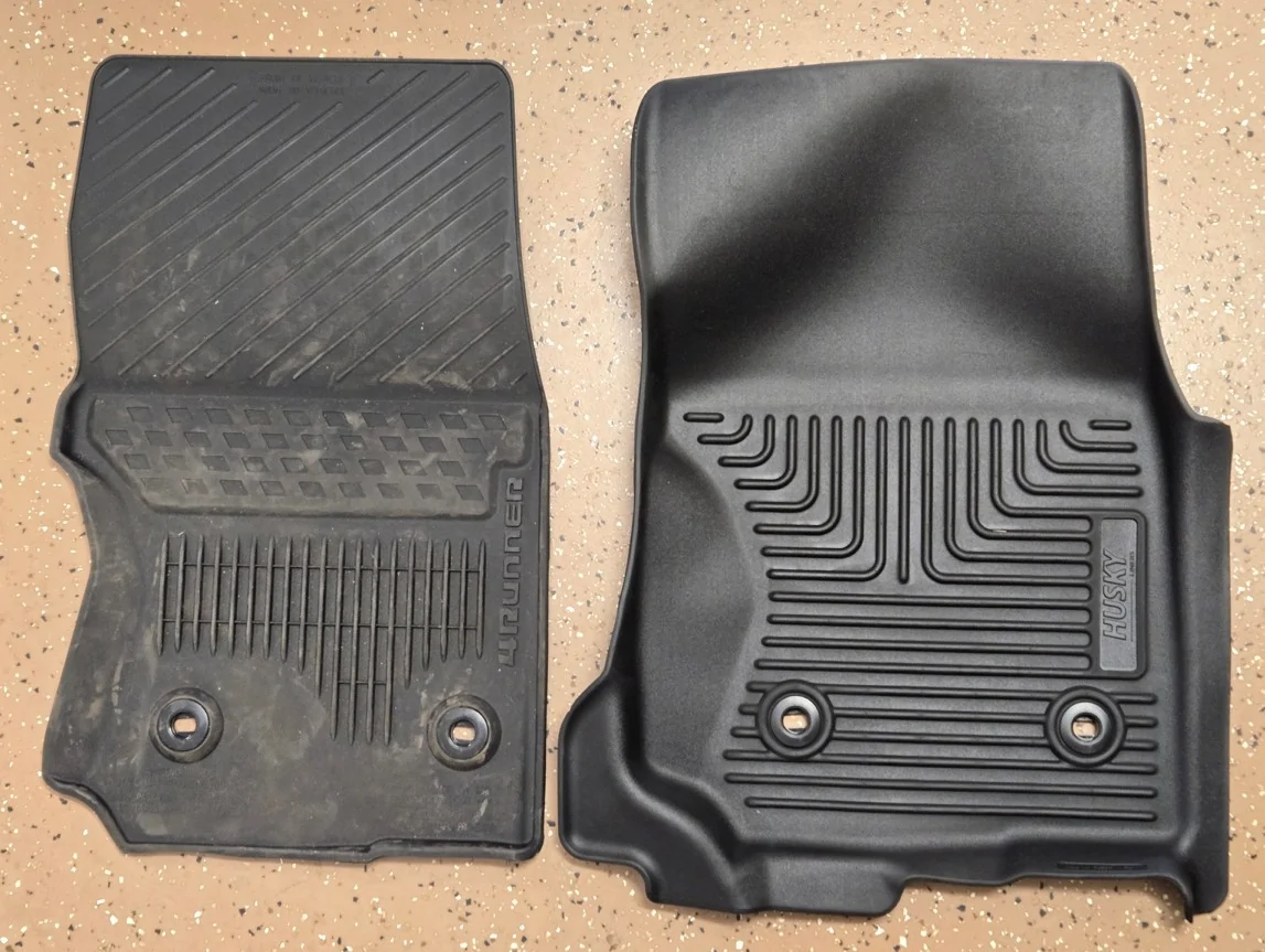 2025 4runner 6th gen Husky X-act Contour Floor Mats Liners installed 2026 ORP (non-hybrid) Husky 05