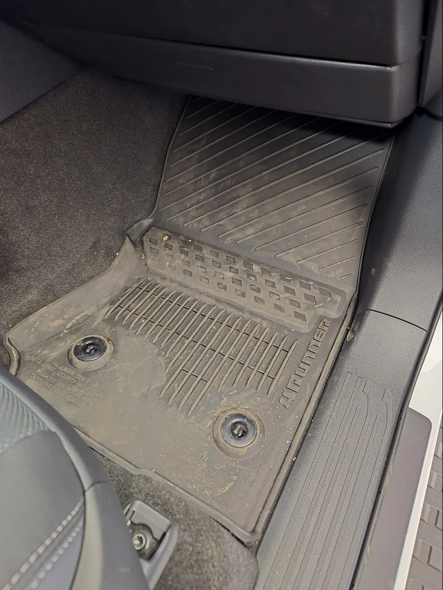 2025 4runner 6th gen Husky X-act Contour Floor Mats Liners installed 2026 ORP (non-hybrid) Husky 09