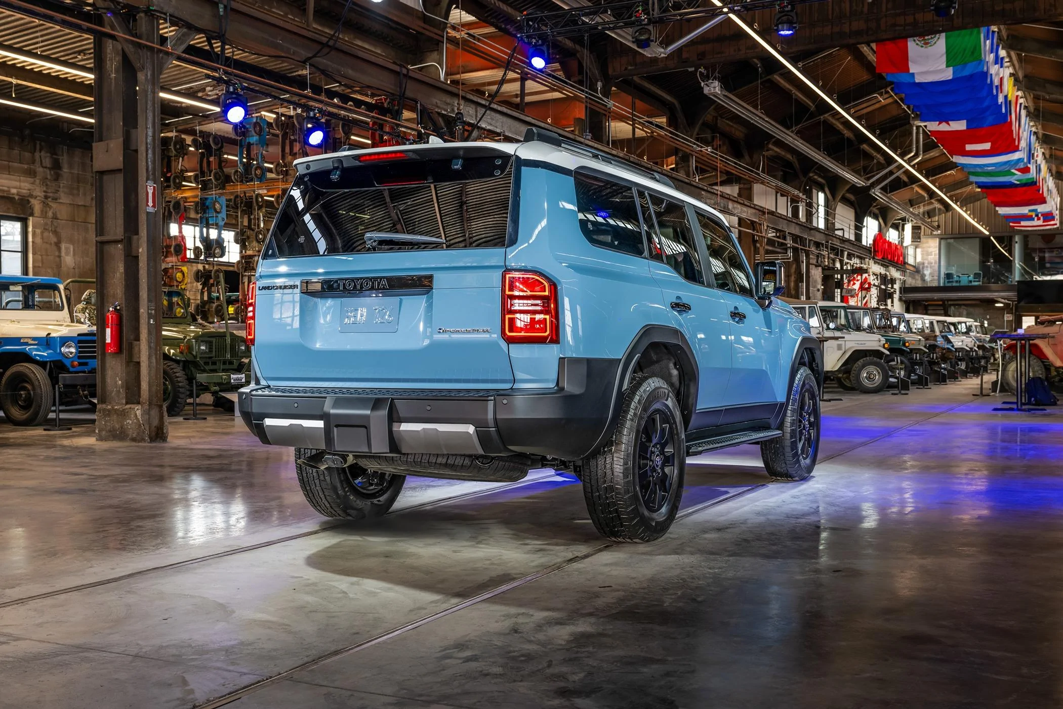 2025 4runner 6th gen 2025 4Runner official first photo teaser by Toyota! (in Heritage Blue). Jan 4, 2025 release date hint?! 2024_Toyota_Land_Cruiser_LCHM_014