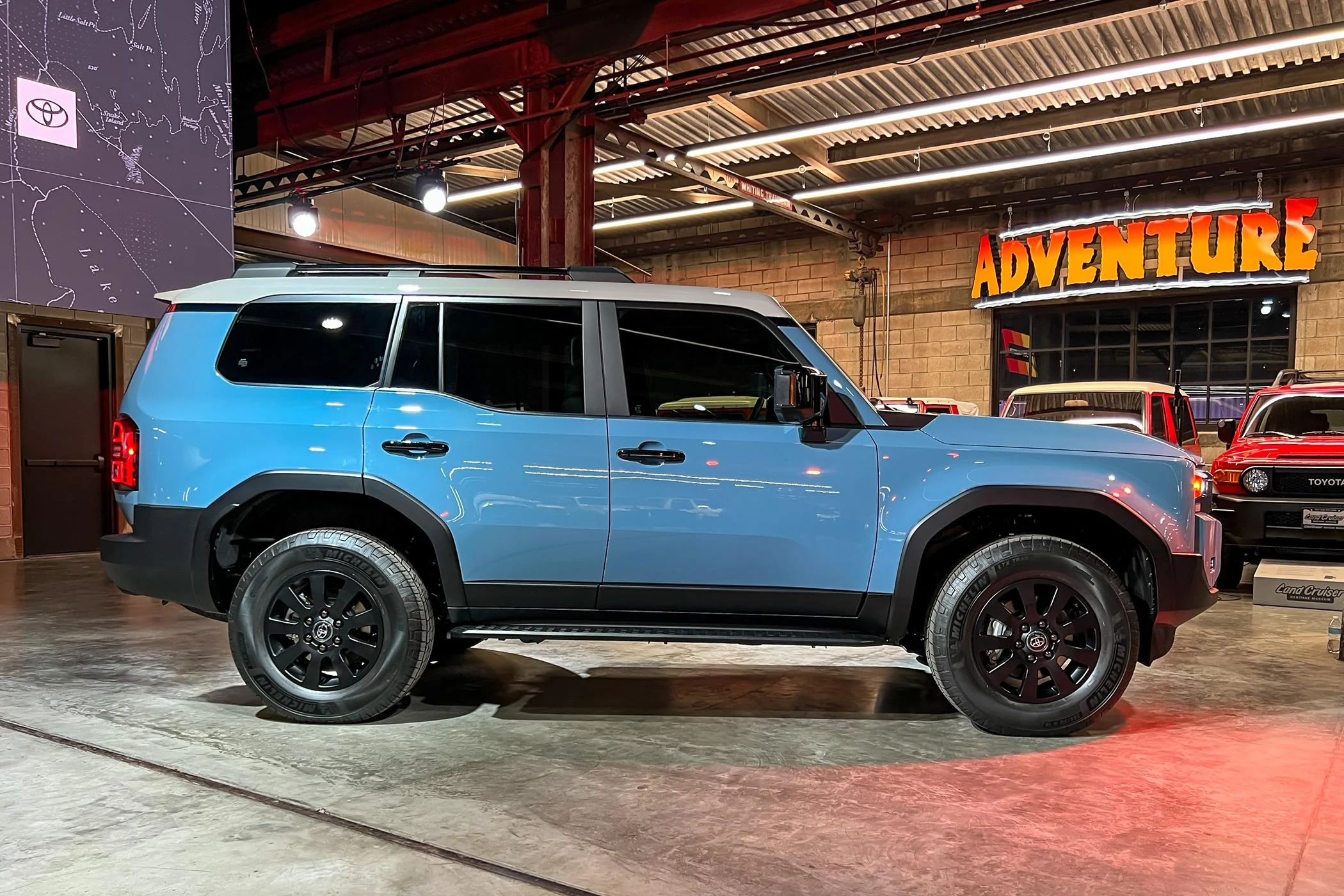 2025 4runner 6th gen 2025 4Runner official first photo teaser by Toyota! (in Heritage Blue). Jan 4, 2025 release date hint?! GJLandCruiserBryonDorr-25
