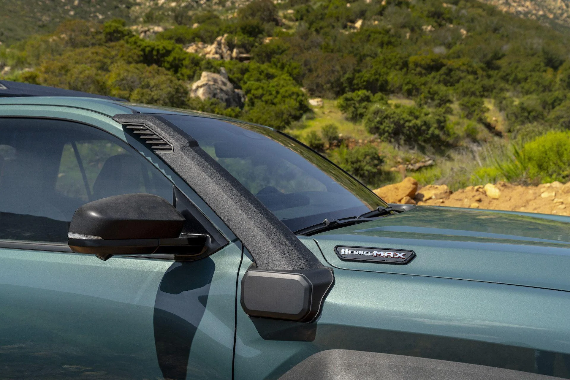 2025 4runner 6th gen Photos: Everest color 2025 4Runner TRAILHUNTER 2025-toyota-4runner-trailhunter-107-jpg-661561cde909