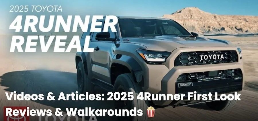 2025 4runner 6th gen 4Runner and Land Cruiser both have a place in lineup says Toyota executives 2025 4runner