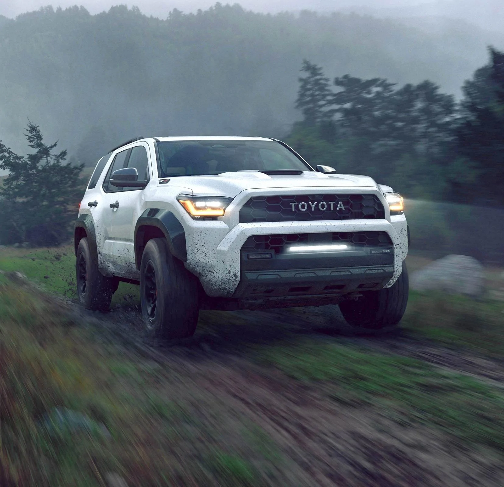 2025 4runner 6th gen White 2025 4Runner TRD PRO first look 🤩 white 2025 4runner trd pro front