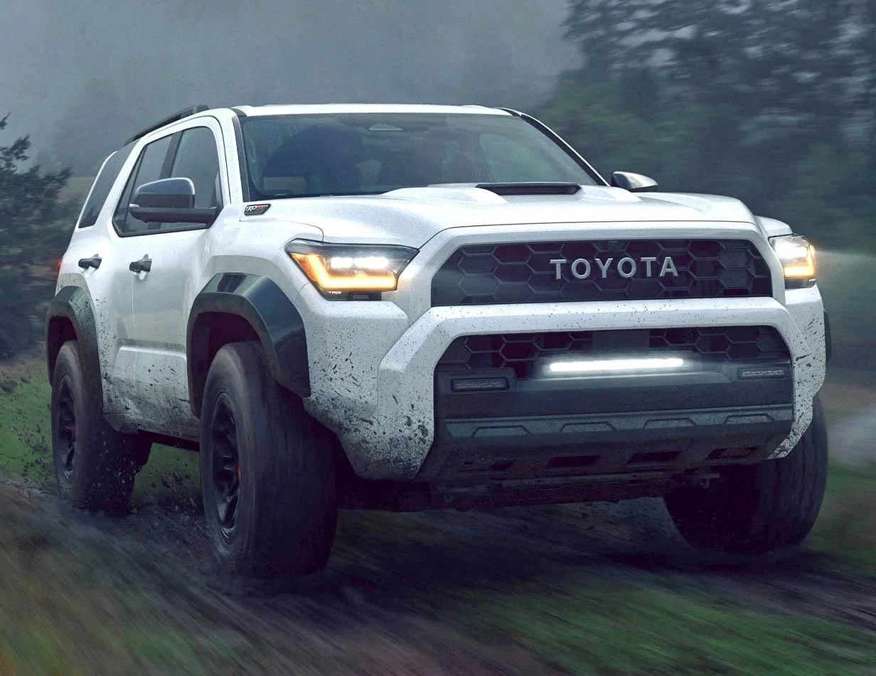 2025 4runner 6th gen White 2025 4Runner TRD PRO first look 🤩 white 2025 4runner trd pro front (1)