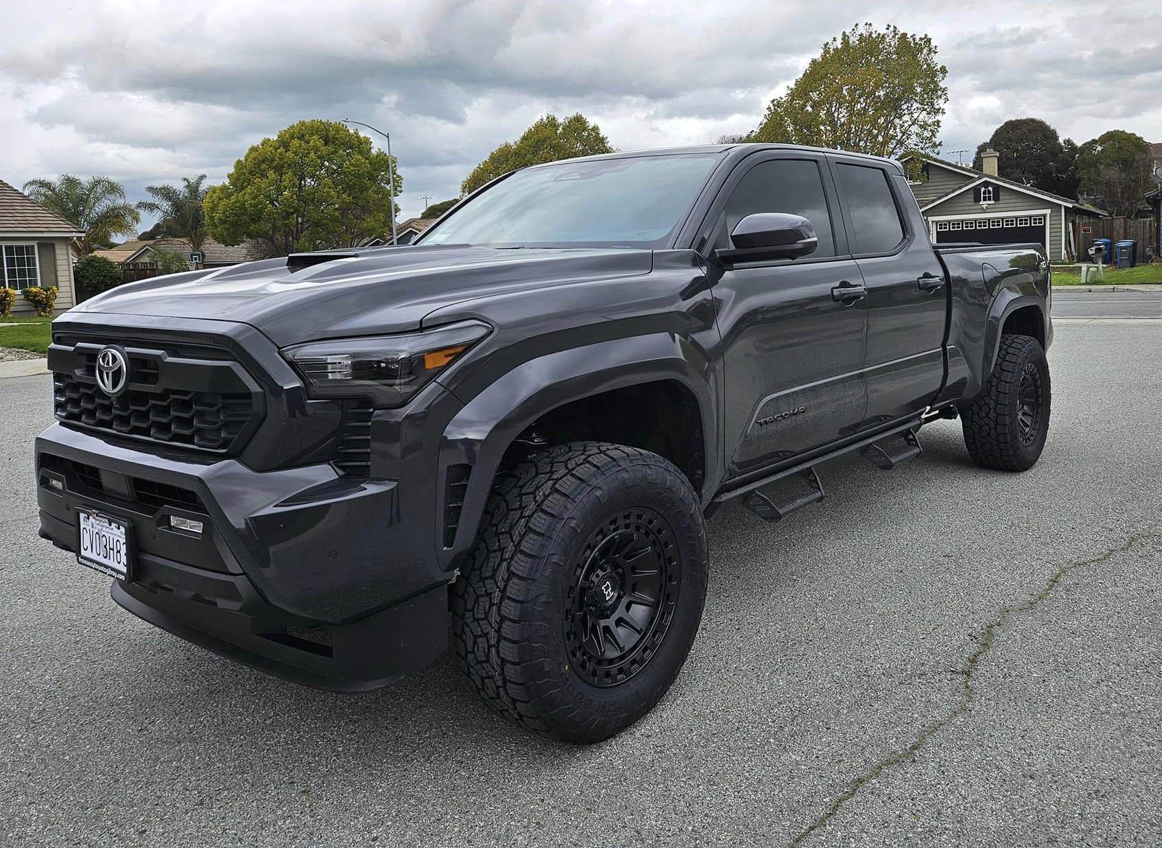 2025 Toyota 4runner 2025 4Runner Colors Options 6-ft longbed 2024 Tacoma TRD Sport on 18_ Black Rhino Wheels + 305_60R18 TOYO A_T III Tires 