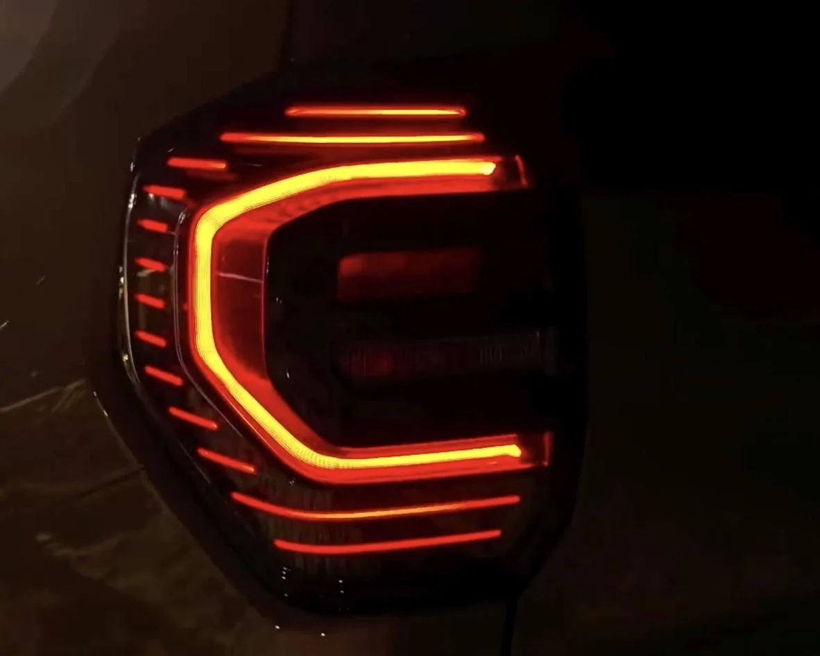 2025 4runner 6th gen 2025 4Runner lights at night: headlights, tail lights, DRL, turn signal, sidemarkers, LED light bar 2025 4runner tail lights