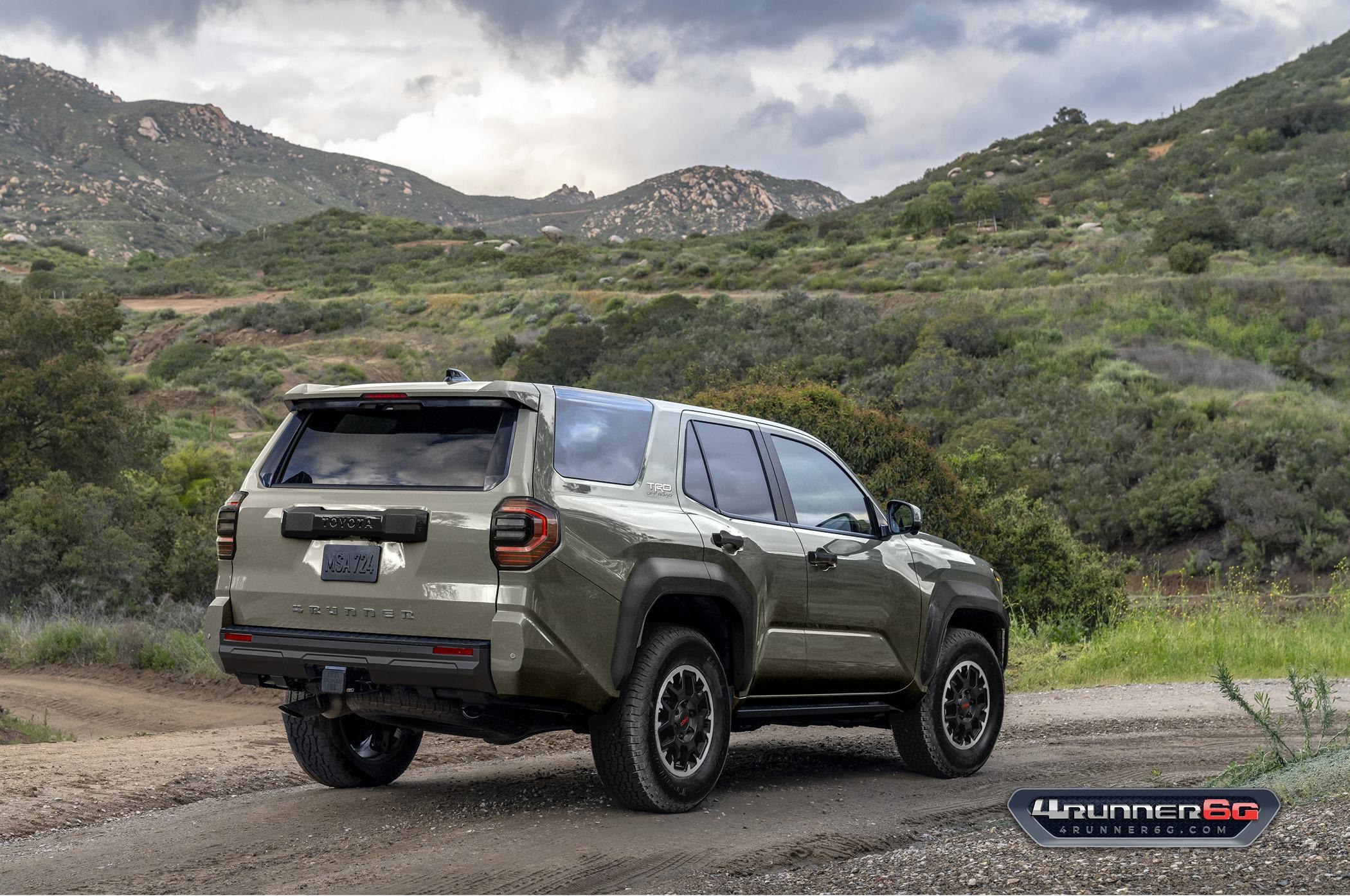 2025 4runner 6th gen Preview Looks: 2025 4Runner 6th Gen TRD Off-Road, TRD Sport, SR5 Trim TRDoffroad-Bronze-Oxide-Rear