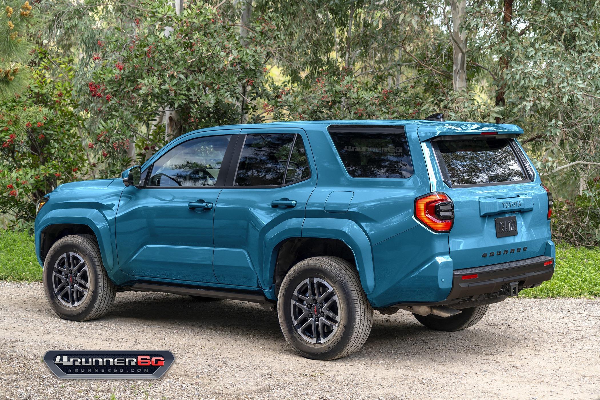 2025 4runner 6th gen Preview Looks: 2025 4Runner 6th Gen TRD Off-Road, TRD Sport, SR5 Trim TRDsport-Everest-Rear