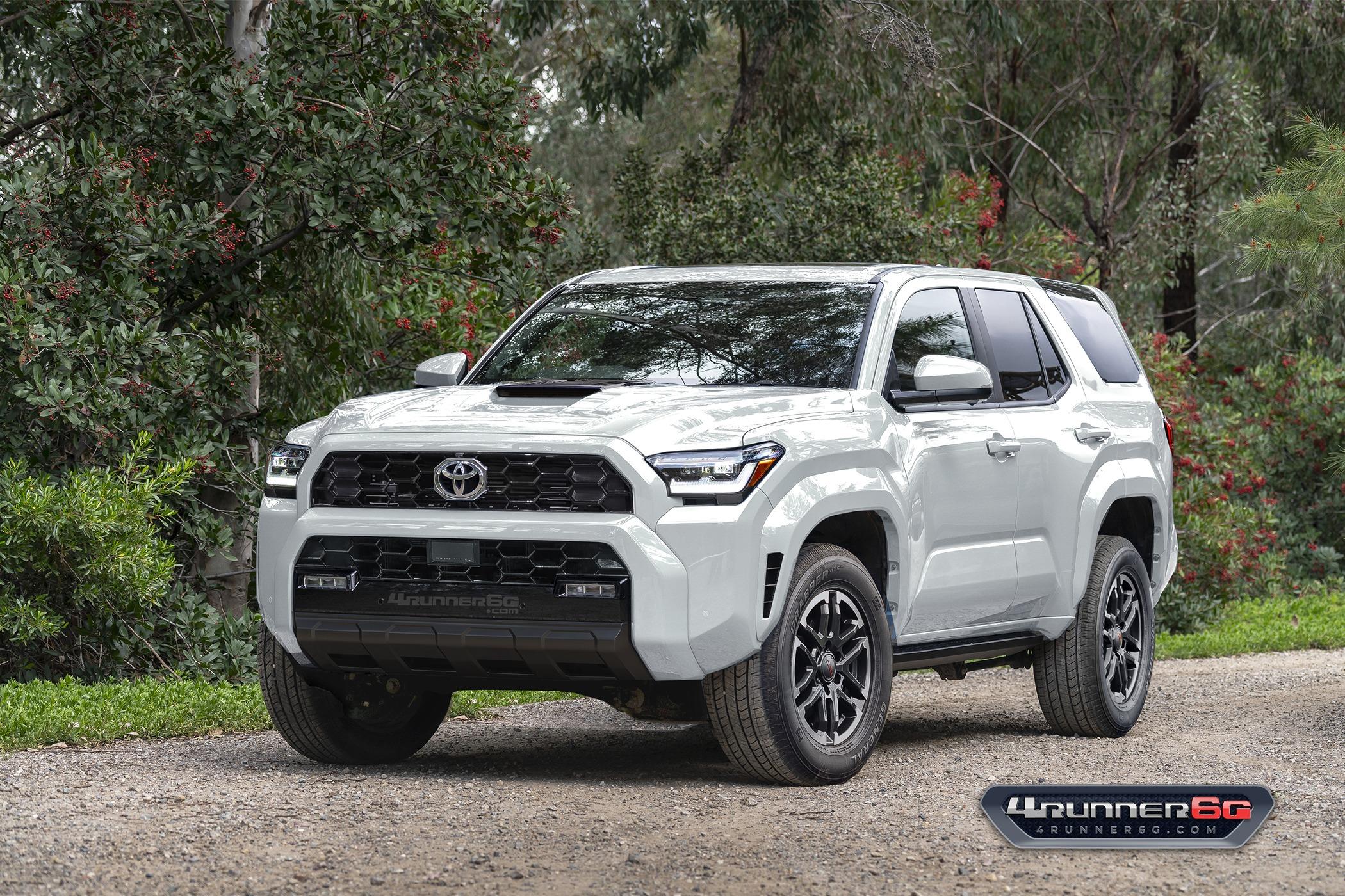 2025 4runner 6th gen Preview Looks: 2025 4Runner 6th Gen TRD Off-Road, TRD Sport, SR5 Trim TRDsport-Wind-Chill-Pearl