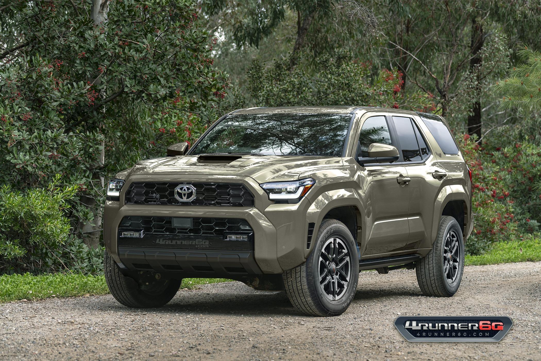 2025 4runner 6th gen Preview Looks: 2025 4Runner 6th Gen TRD Off-Road, TRD Sport, SR5 Trim TRDsport-Bronze-Oxide-Front