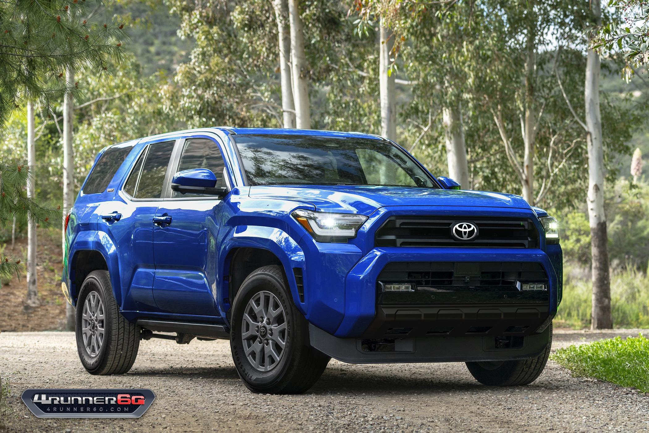 2025 4runner 6th gen Preview Looks: 2025 4Runner 6th Gen TRD Off-Road, TRD Sport, SR5 Trim SR5-Blue-Crush