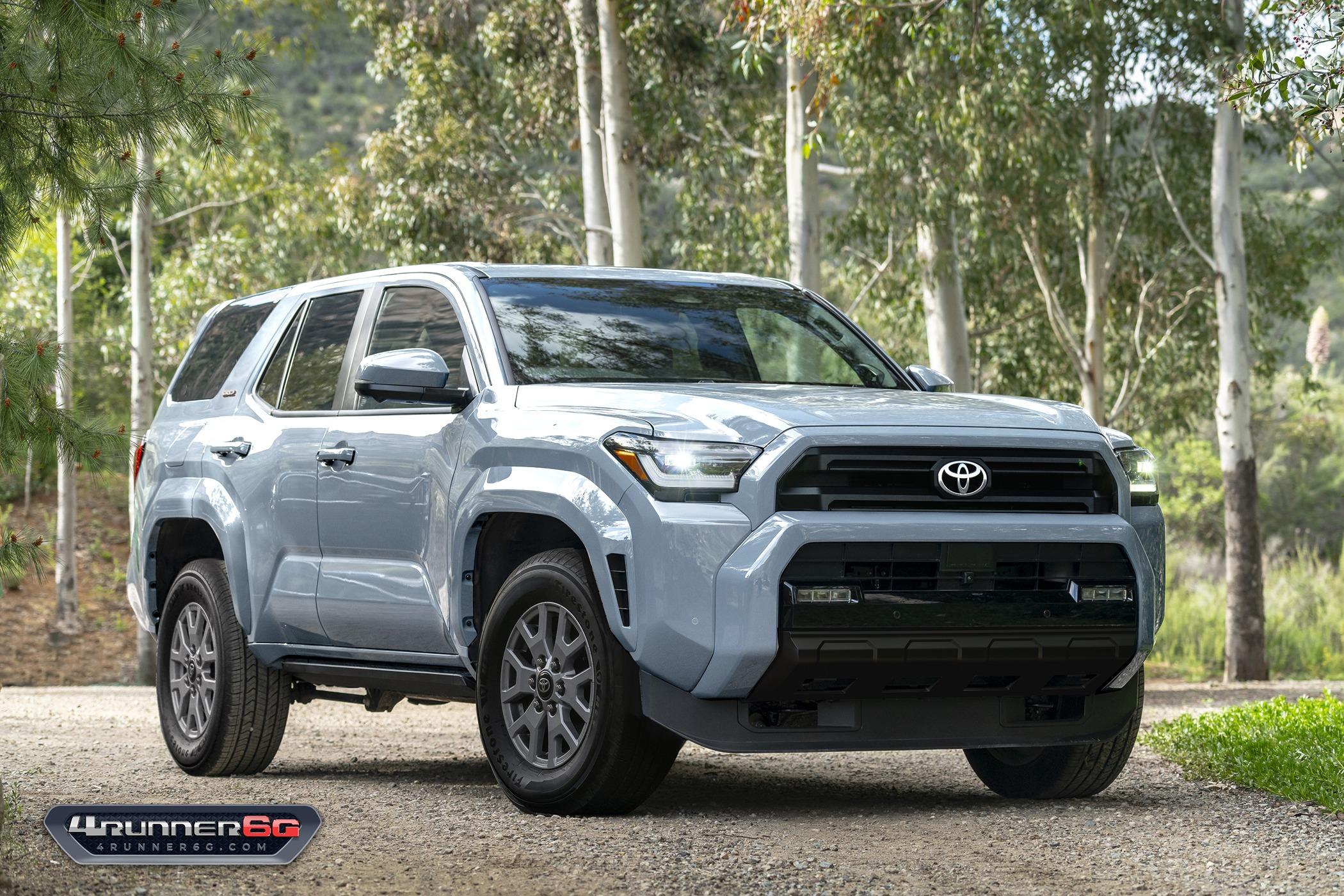 2025 4runner 6th gen Preview Looks: 2025 4Runner 6th Gen TRD Off-Road, TRD Sport, SR5 Trim SR5-Celestial-Silver