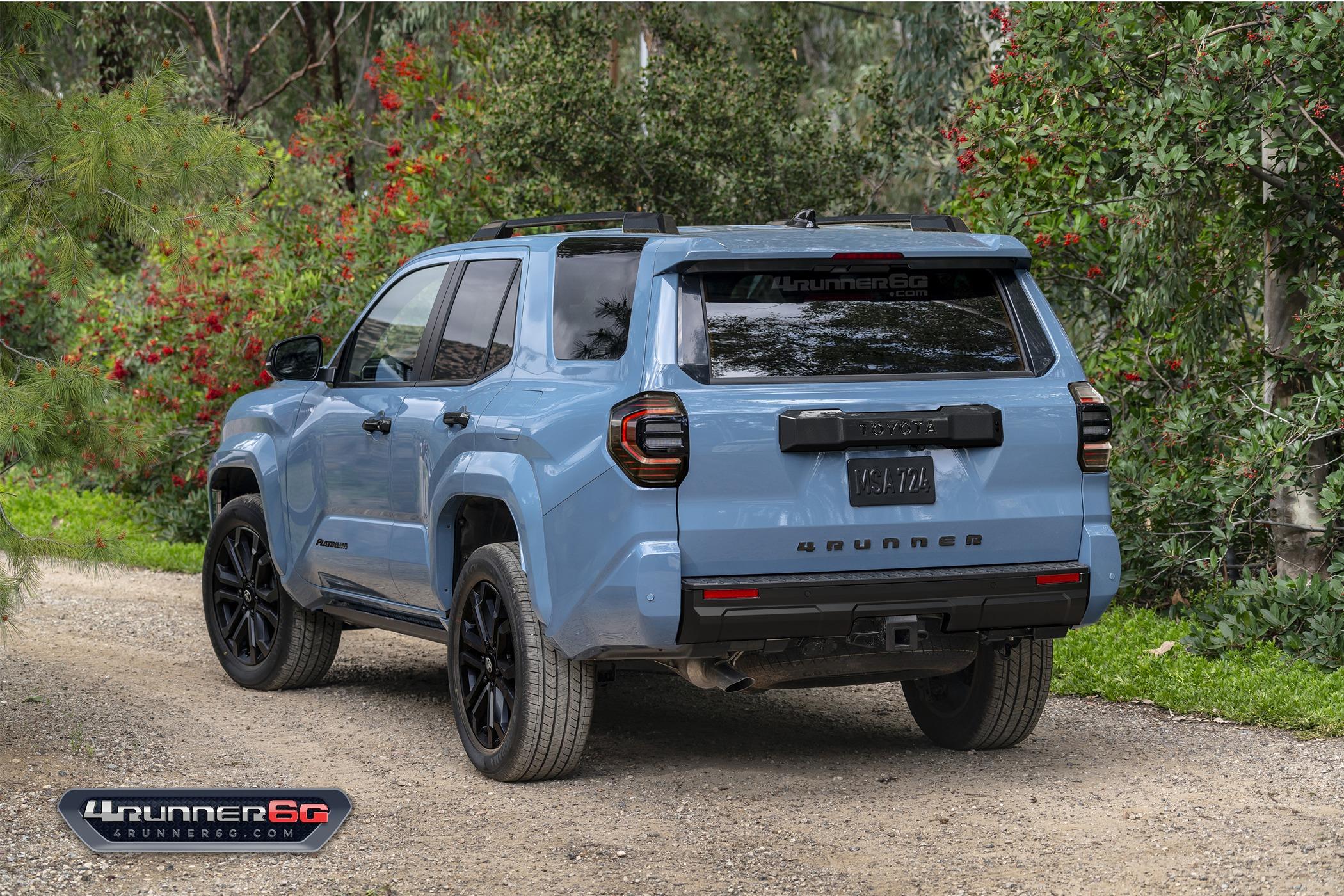 2025 4runner 6th gen Air dam / front chin spoiler removal how-to DIY for 6th gen 4Runner (2025+) platinum-heritage-blue-rear-