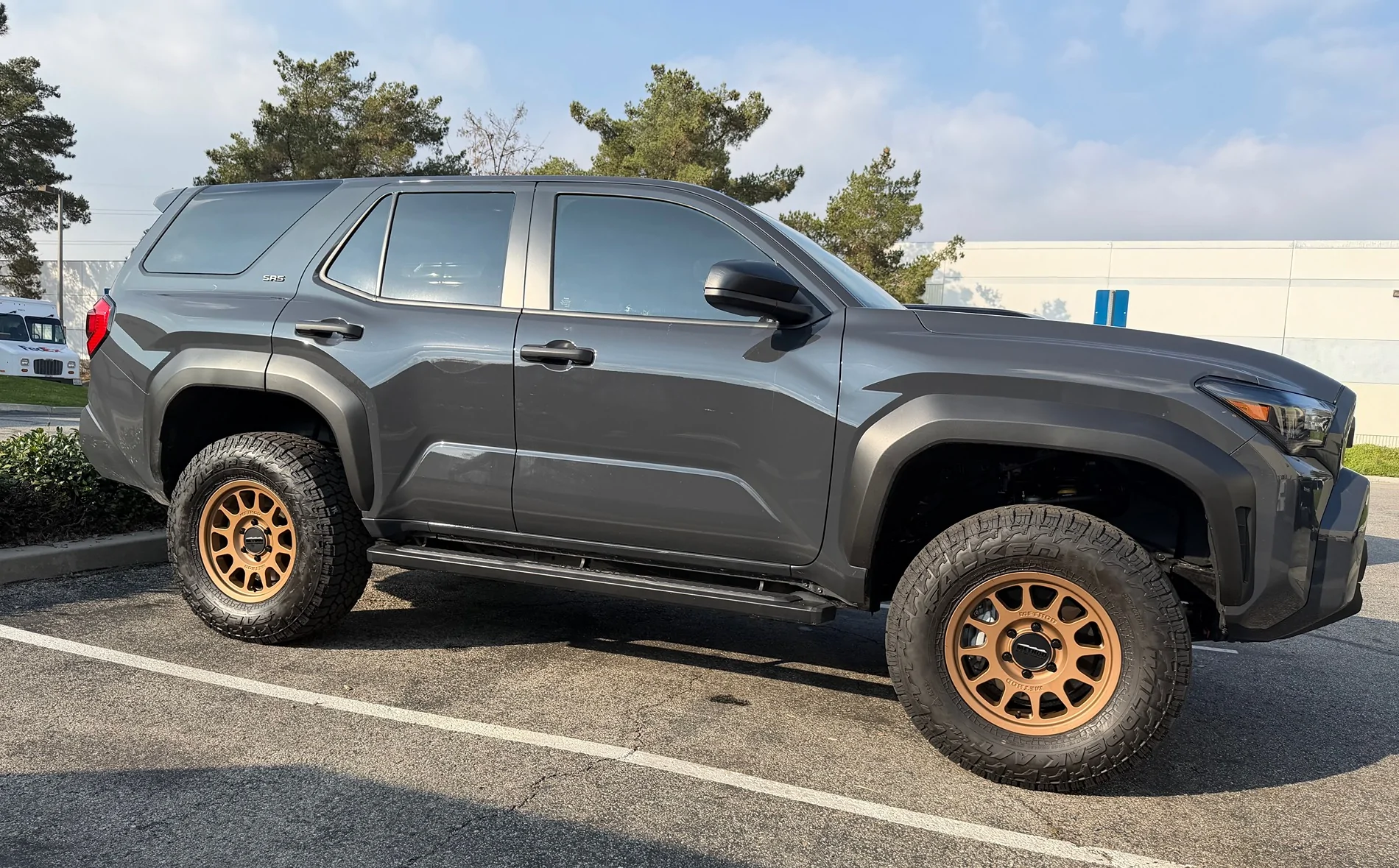 2025 4runner 6th gen Underground SR5 build on OME MT64 3" front / 2" rear,  Method 703 +35 offset, Falken WildPeak AT4W 285/70/17, Katzkin leather seats Underground SR5 build on OME MT64 3%22 front : 2%22 rear, Method 703 +35 offset, Falken WildP