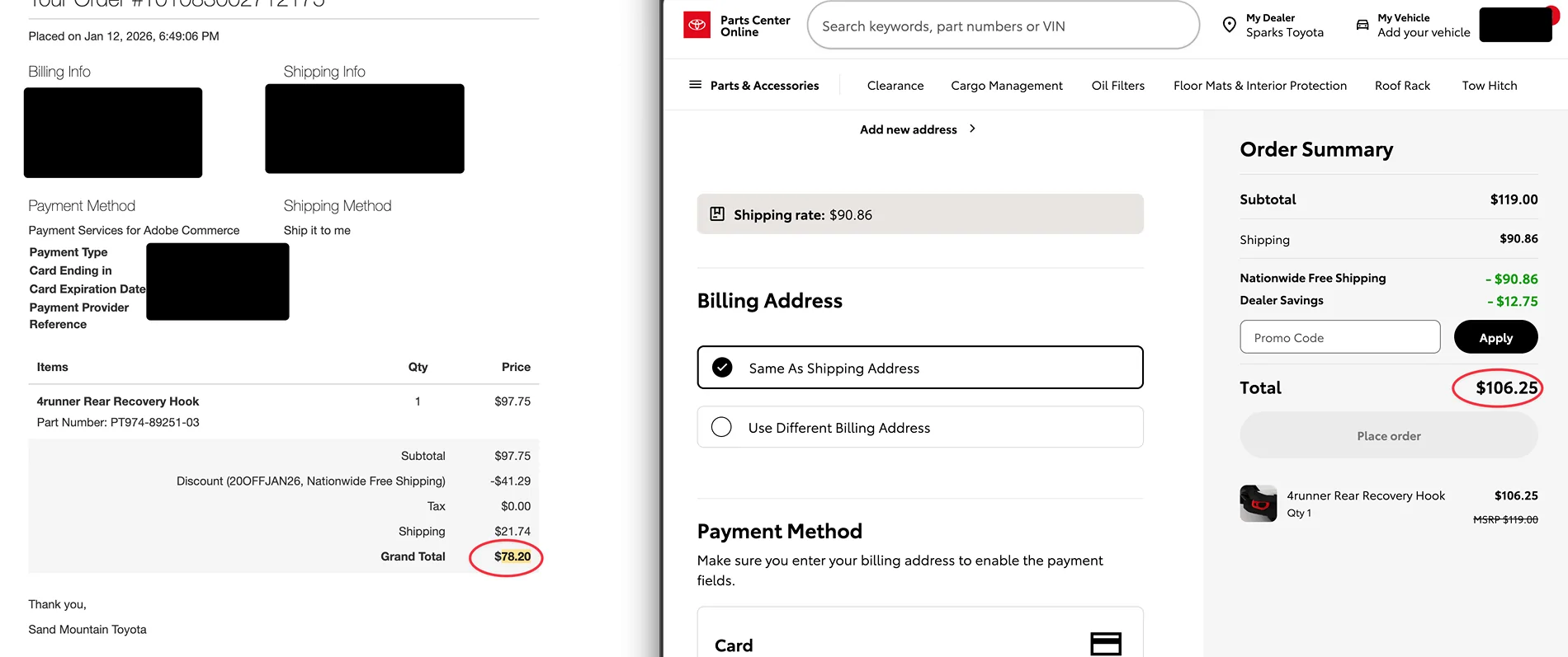 2025 4runner 6th gen Toyota OEM Parts 25% Off From Feb 19th-28th CleanShot 2026-02-19 at 18.29.19@2x