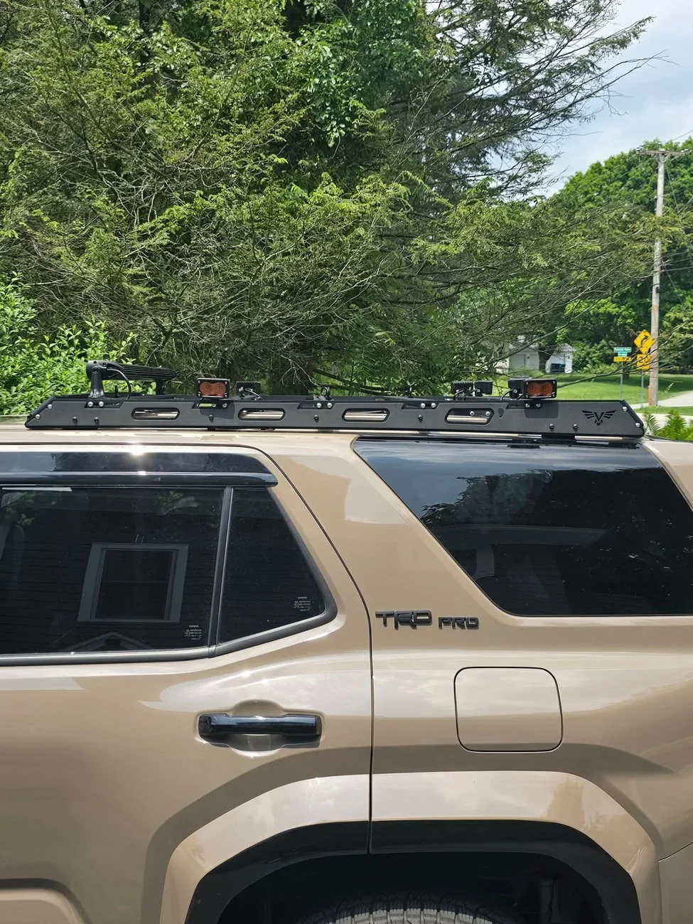 2025 4runner 6th gen 2025 4Runner TRD PRO build: Westcott lift kit, 295/70/18 Nitto Recon Grappler, color matched fender flares, Victory4x4 half rack, light bar 509679489_10234103994994485_1326135282823092741_n